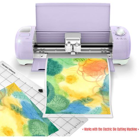 Tapis de découpe de remplacement adhésif Transparent avec grille de mesure 12x24 pouces pour Machine de traceur Silhouette Cameo Explore 5 pièces (1/5)