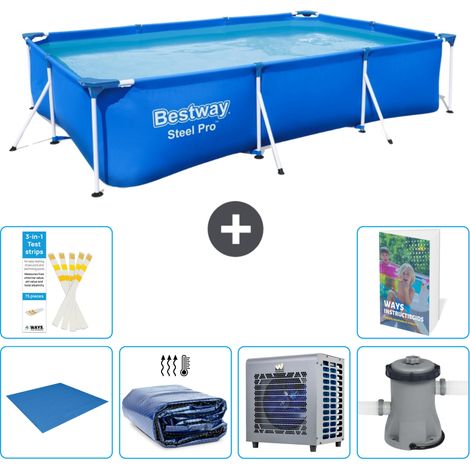 Bestway Piscina Bestway Steel Pro Rectangular - 300x201x66 cm - 7-piezas  S124 (1/5)