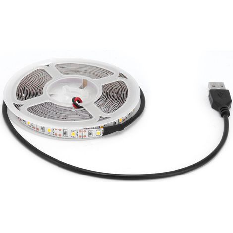 m LED-Streifenlicht, USB 5 V, starkes, selbstklebendes Lichtband für Schlafzimmer, Küche und Wohndekoration (1/5)