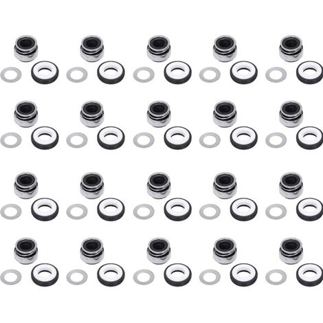 20 Stück 12 mm Durchmesser spiralförmige Gummifeder-Pumpenbalg-Gleitringdichtung Wasserpumpe, 301-12