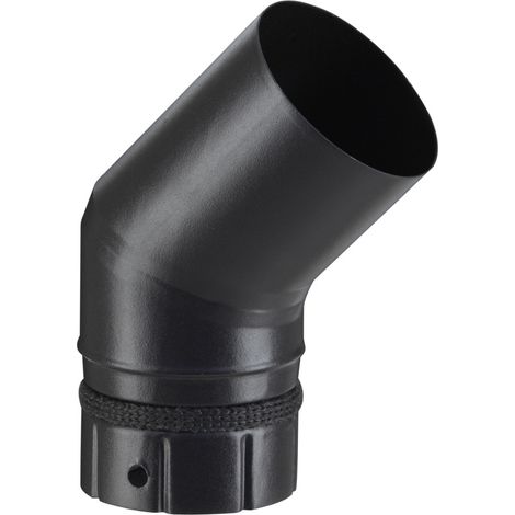 Coude 45° emaille noir dn80mm