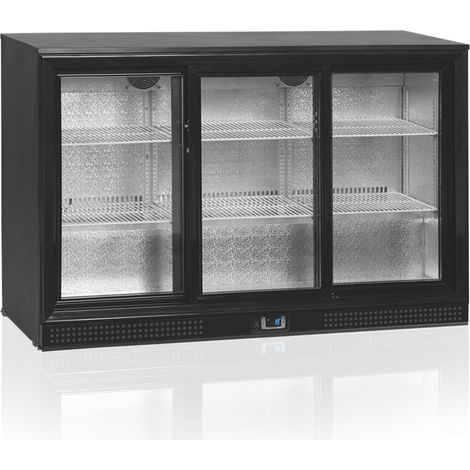 Arrière Bar Réfrigéré Professionnel - 3 Portes Vitrées - 300L - TEFCOLD