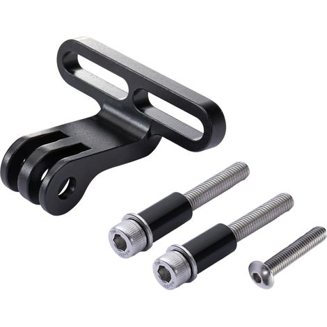 2-teiliger Fahrradlenkerständer für GoPro, Garmin, Taschenlampe - Ganzmetall-Fahrradlenker-Kamerahalterung mit M540mm Schulterschraube (1/4)