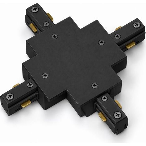 Connecteur X Rail Encastrable Monophasé Noir - SILAMP (1/2)