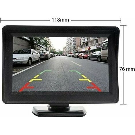 Kit de système de caméra de recul sans fil pour voiture / camion / fourgonnette / pick-up / camping-car 4.3 `` système de recul de vue arrière de moniteur (1/2)