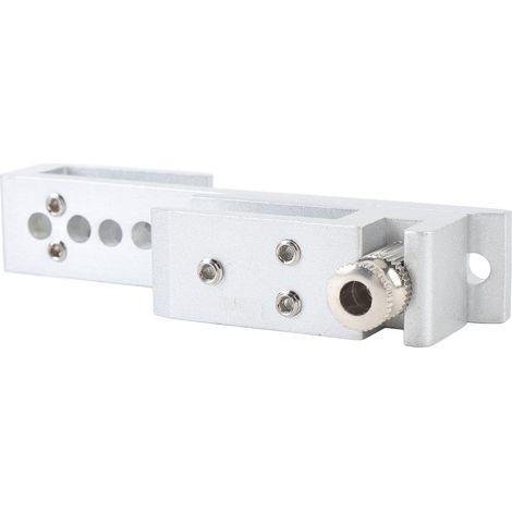 Verrou de sécurité pour porte coulissante en verre, 12 trous, en métal, pour maison, hôtel, salle de bain, cabine de douche sans cadre, argenté, 12 mm / 0,5 po (1/5)