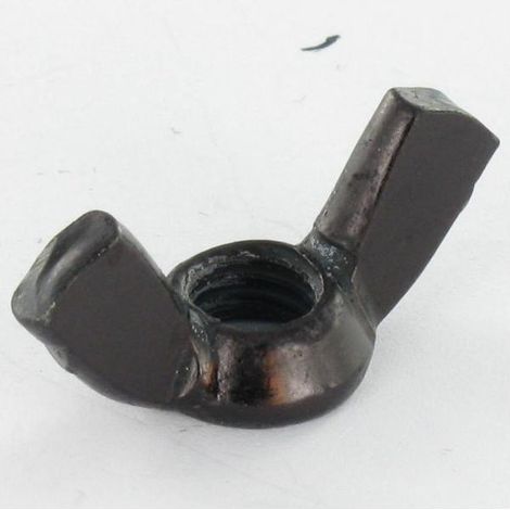 Écrou Oreilles M6 Forme américaine Acier zingué noir-1 pièce