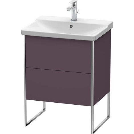 Meuble sous-vasque XSQUARE 805x610x473mm Satin aubergine
