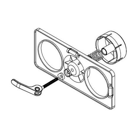 PRIMO P102 GABARIT DE PERÇAGE POUR BOÎTIERS POUR CLOISON CREUSE (1/4)