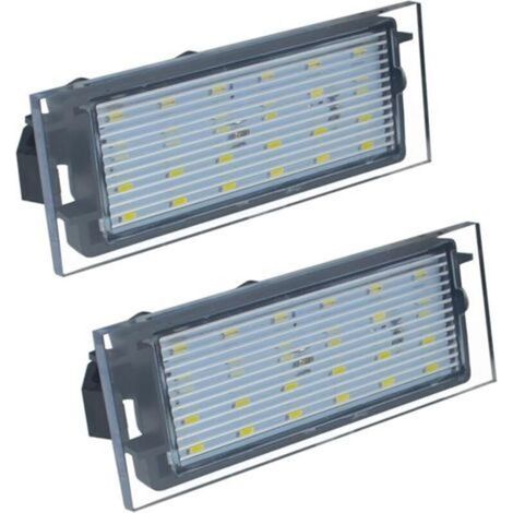 Pair 2 Pièces Eclairage de plaque d'immatriculation Lampes arrière étanches pour Twingo Clio 3 Me-gane 2 Laguna Kangoo Master Trafic (1/5)