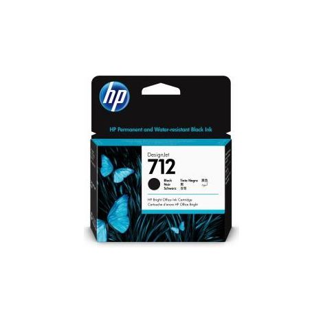 HP DesignJet T200/T600, Cartucho Negro 712 alta (1/3)