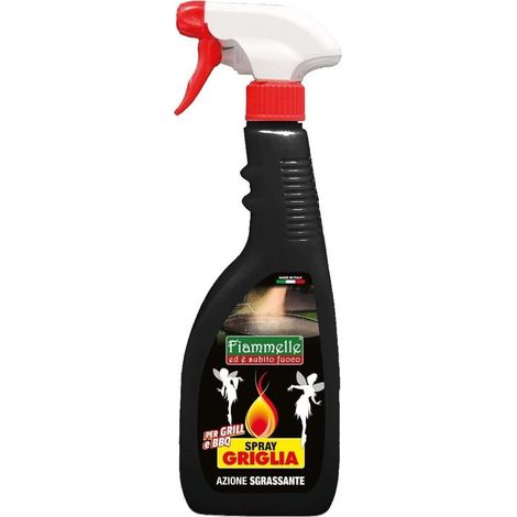 TRADE SHOP - Flacone Detergente Spray Per Pulizia Griglia Azione Sgrassante Per Grill Bbq 111869 -