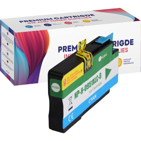Cartouches d'encre pour imprimante HP 951XL C GG GP
