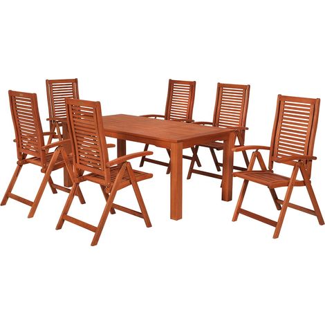 Cordoba Set 7tlg Eucalyptus Tisch 170 x 90 cm