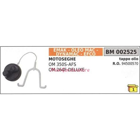Tappo olio EMAK motosega OM 350S AFS 264F DELUXE 002525