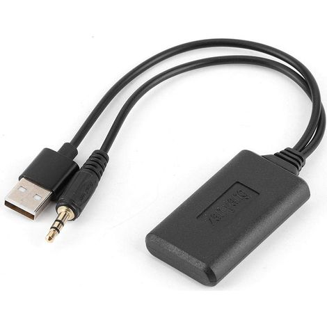 Ej.Life Bluetooth aux Adapter Auto, Bluetooth-audiokabel, Bluetooth AUX Adapter audioadapter, 3,5mm Auto AUX Audio Kabel Drahtloser Bluetooth Empfänger Adapter HiFi Stereomusik Autozubehör (1/5)