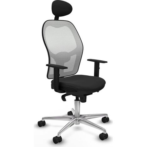 piqueras-y-crespo Jorquera Silla de oficina negra ergonómica