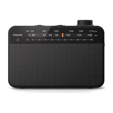 Philips – Radio portable FM/AM 3,5 pouces – Tuner analogique – Alimentation secteur ou 2 piles D – Son clair pour musique et actualités - TAR2509 (1/4)