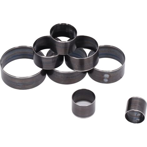 Jeu de 8 emporte-pièces ronds en acier allié, anti-déformation, outillage pour cuir, diamètres 25-60mm. (1/5)