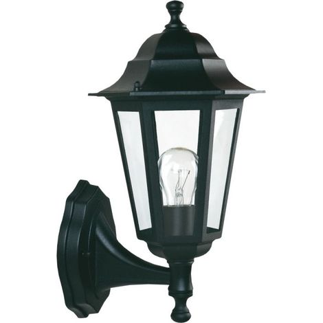 Applique Extérieure Montante 100W Max Noire INITIALIS