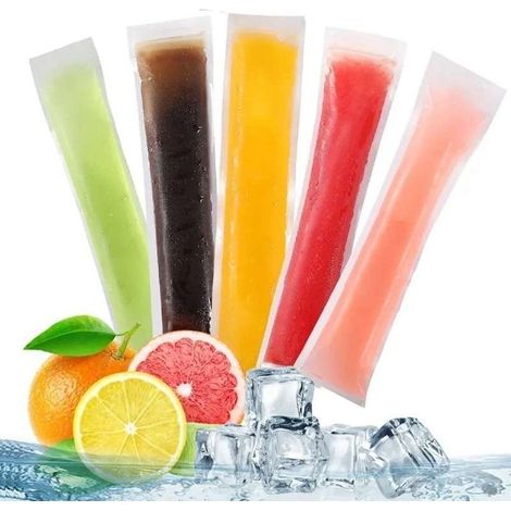 100 sachets à glace transparents - Préparez facilement de délicieuses glaces maisonTransparent (1/5)