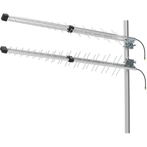 5G / 4G / 3G Antena  4G  Exterior  698 - 3800 MHz  Ganancia: 15 dB  0.30 m  Plata