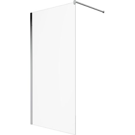 Parete Doccia Walk-in 100 cm  H190 Cristallo Trasparente Golden