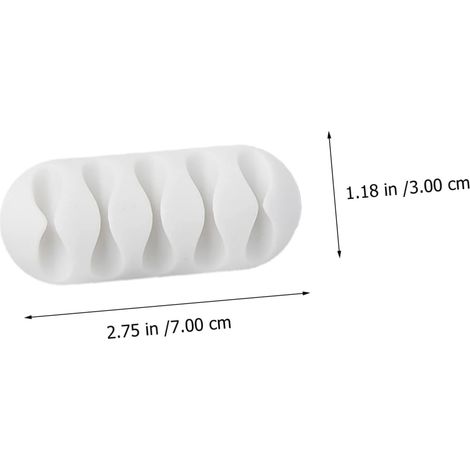 Attaches-câbles autocollantes pour une gestion optimale des câbles de bureau, support de câble flexible à plusieurs trous pour le bureau et la maison, lot de 10. (1/5)