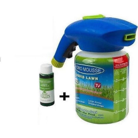 Pulvérisateur à gazon, système de semis liquide Hydro Seed System, mousse pour l'entretien de la pelouse à domicile, cracheur Bdliv +1 potion