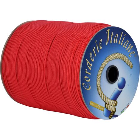 Corderie Italiane 003001355 Cordino per tende veneziane, 3 mm, 200 Metri, Rosso