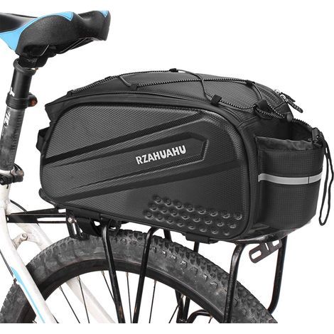 Sacoche de Vélo Sacoche Porte-Bagages 10L Sacoche de Coffre de Siège Arrière de Bicyclette Vélo pour Porte-Bagages Sac de Rangement Sac à Vélo comme Sac à Main et Sac à Bandoulière (1/5)