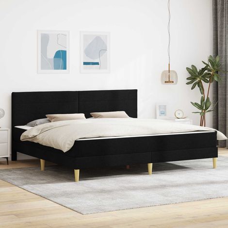 Bettrahmen Schwarz 180 x 200 cm Polyester
