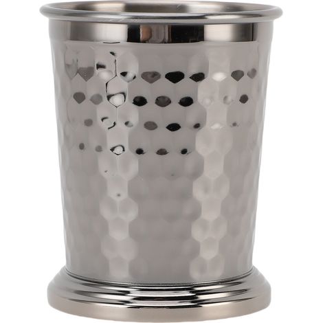 Gobelet à cocktail en acier inoxydable 304, 400 ml, design élégant plaqué noir, incassable pour bière et jus (1/5)