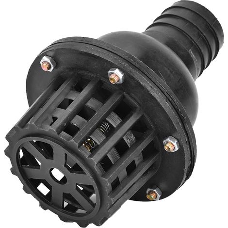 Fußventil für Wasserpumpen, schwarzes PVC-Rückschlagventil für Niederdruckmaschinen (1,5 Zoll) (1/5)
