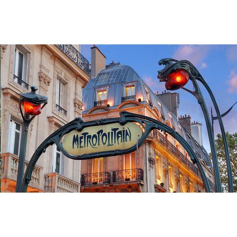 Affiche metro et façades parisiennes - 60x40cm - made in France (1/5)