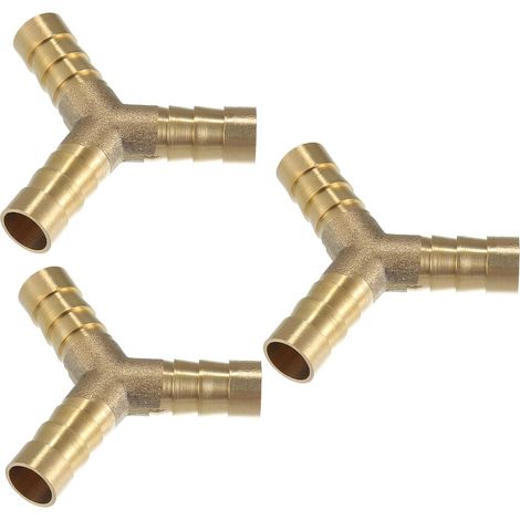 Raccord De Tuyau en Y Laiton Doré 3 Pcs pour Connexion De Tuyau (1/5)