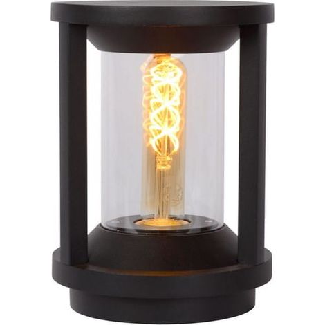 Lampione esterno Lucide Cadix E27 60W IP65 nero 22cm (1/5)