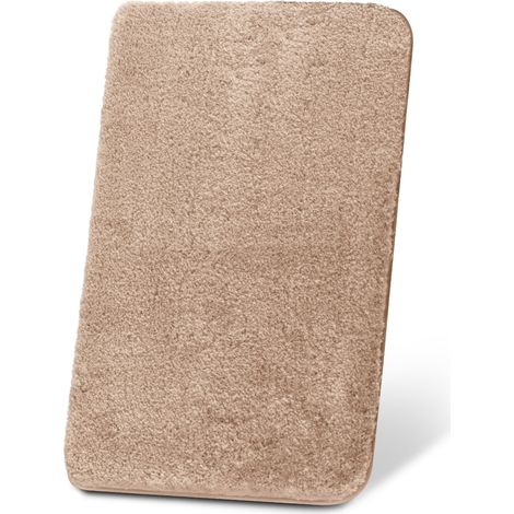 Beautissu Tapis de Bain BeauMare FL - Antidérapant Absorbant Nature, 80cm, 50cm