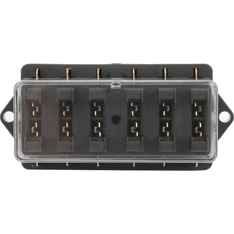 Porte-fusibles étanche 6 voies pour fusibles à lame, boîtier 12V-24V pour auto, bateau, camping-car et usage domestique (1/5)