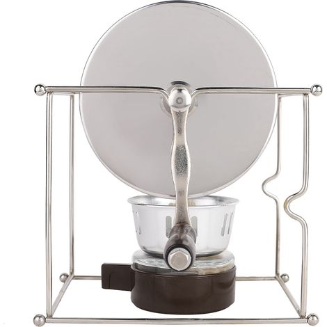 1 Stück Mini-Handröstmaschine für Kaffeebohnen zum Selbermachen, Edelstahlwalzen mit Griff (1/5)