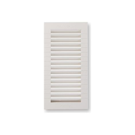 GRIGLIA INC SHUN C/BORCHIA + CORNICE ABS BIANCO SFUSA