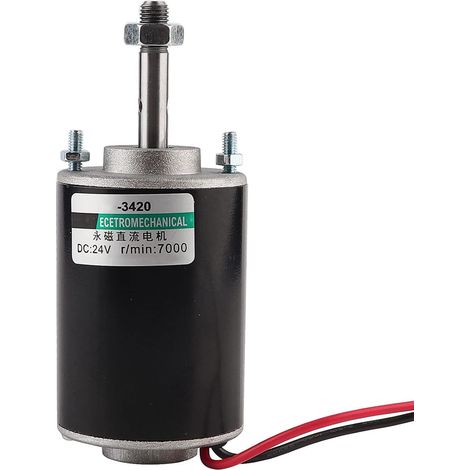 12V 24V Generator Motor 200W DC Motor High Speed Low Noise Permanent Magnet DC Motor Cw Cw Mini Brushed Electric Motors 30W (24V7000rpm) (1/5)