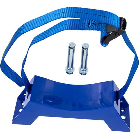 Sets robuste blaue Gastankhalterungen und Wandhalterungen