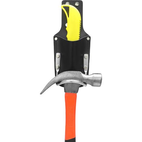 Porte-marteau en cuir véritable pour ceinture, passant pour marteau, ceinture à outils pratique pour marteau, porte-hache, étui à couteau pour ceinture, noir (1/5)