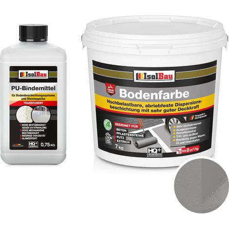 IsolBau 2K Harz-Bodenfarbe für Beton, 7 kg, Betongrau (1/5)