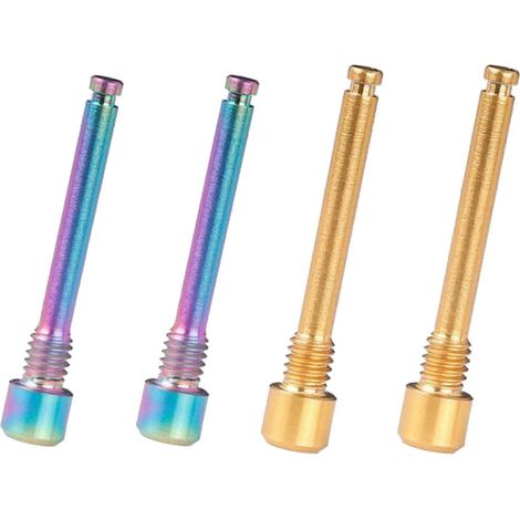 Convient pour 4 boulons en alliage de titane M4, utilisés pour les plaquettes de frein à disque de vélo, les vis à insert fileté et 2 de couleur. (1/4)