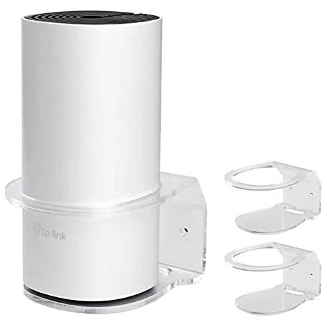 Lot de 2 supports muraux pour système WiFi TP-Link Deco M4/E4/S4/S7/P9 pour toute la maison, support de gestion des cordons pour Deco M4 sans fils désordonnés, support mural robuste Deco M4 P9 (1/5)