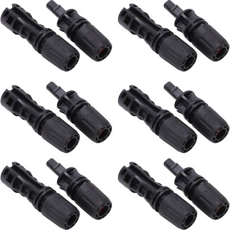 IP67 Photovoltaik-Solarstecker-Set, 12-teilig, verzinnte Kupferstifte, Stecker/Buchse, 1500 V, 45 A, für industrielle Anwendungen (1/5)