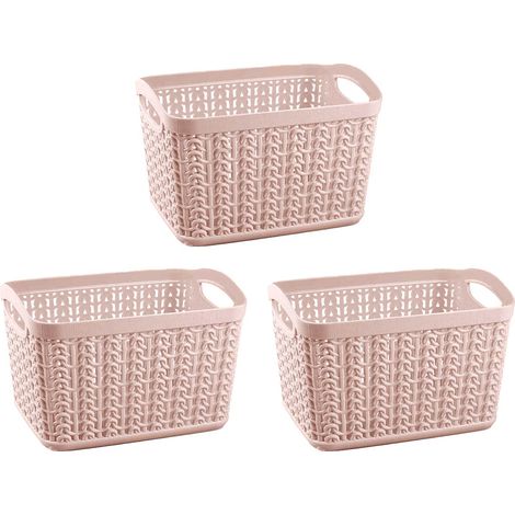 Kit 7house di 3 cestini rettangolari da 1,5 litri