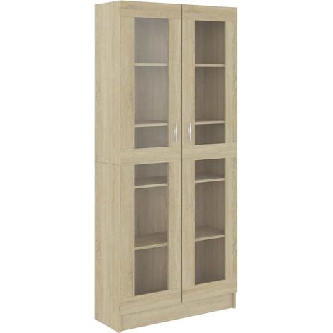 Maison Exclusive - Vitrina de madera de ingeniería roble Sonoma 8 (1/5)